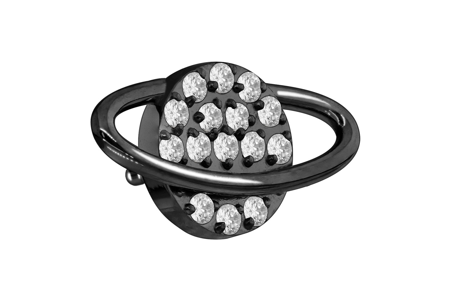 Titan Schraubaufsatz mit Außengewinde KRISTALLPLANET von Piercingline